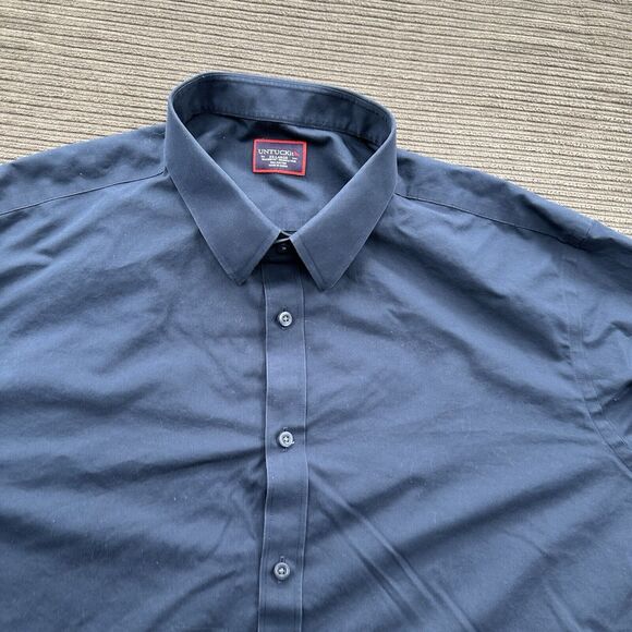 Untuckit Shirt Men 2XL Blue Cotton Long Sleeve Button Up Preppy Casual. - Picture 8 of 8